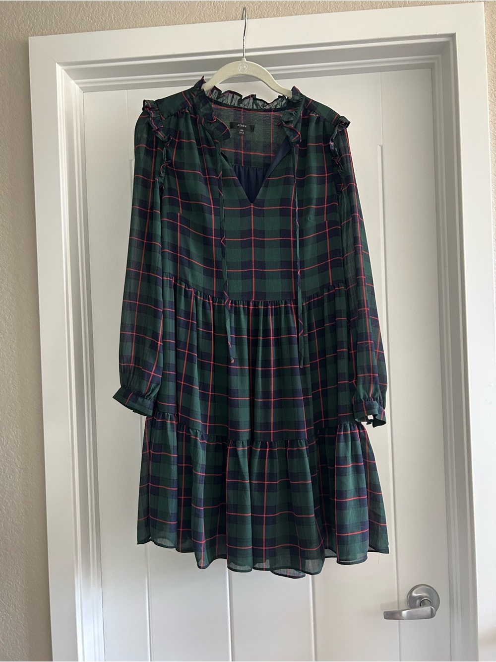 Jcrew plaid mini dress!